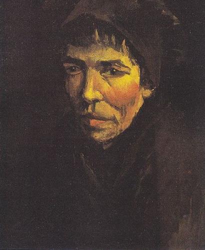 Vincent Van Gogh Head of a Peasant Woman with a dark hood Germany oil painting art